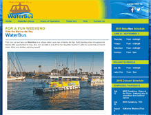 Tablet Screenshot of marinawaterbus.com